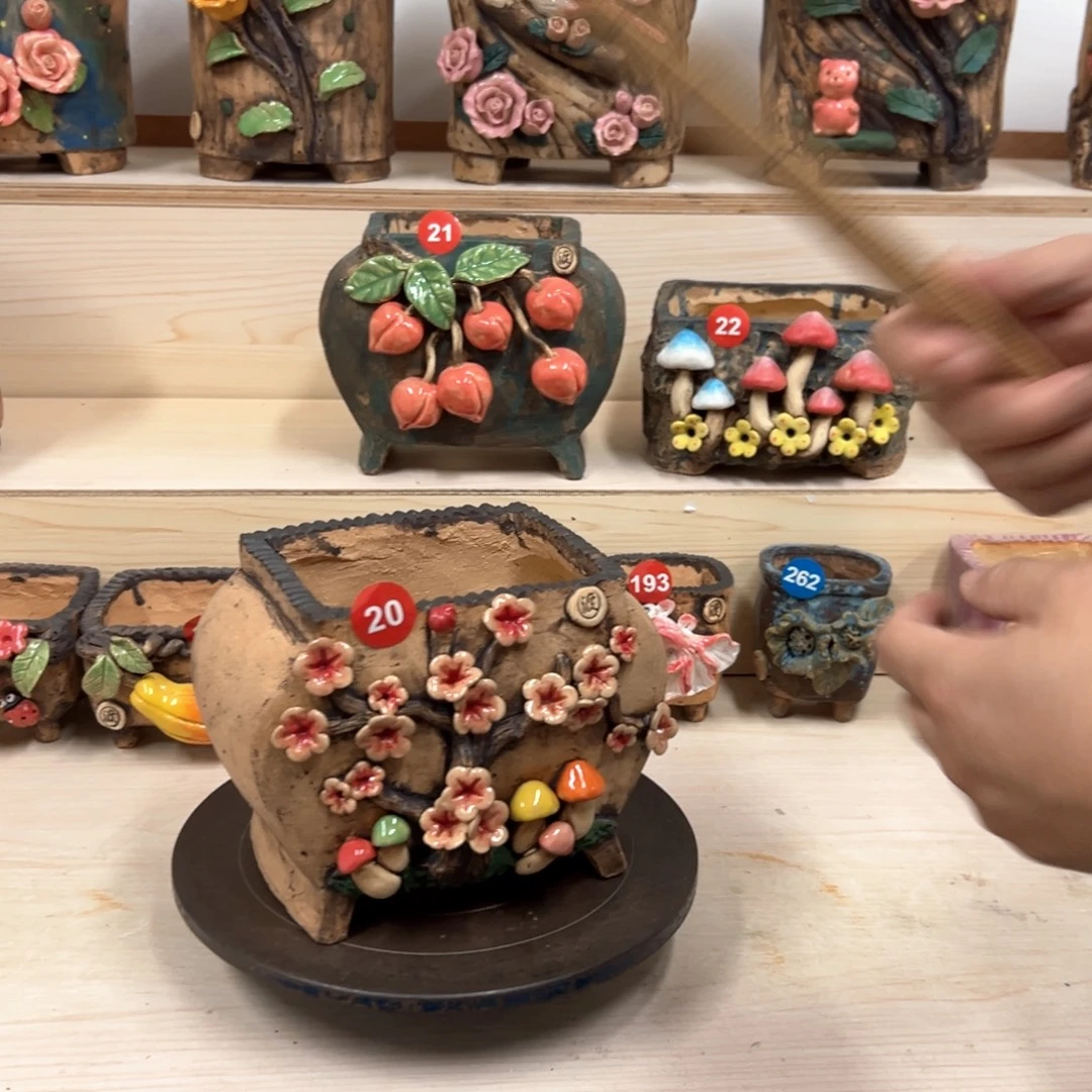 花盆紫砂20号内口13×10.5外高17