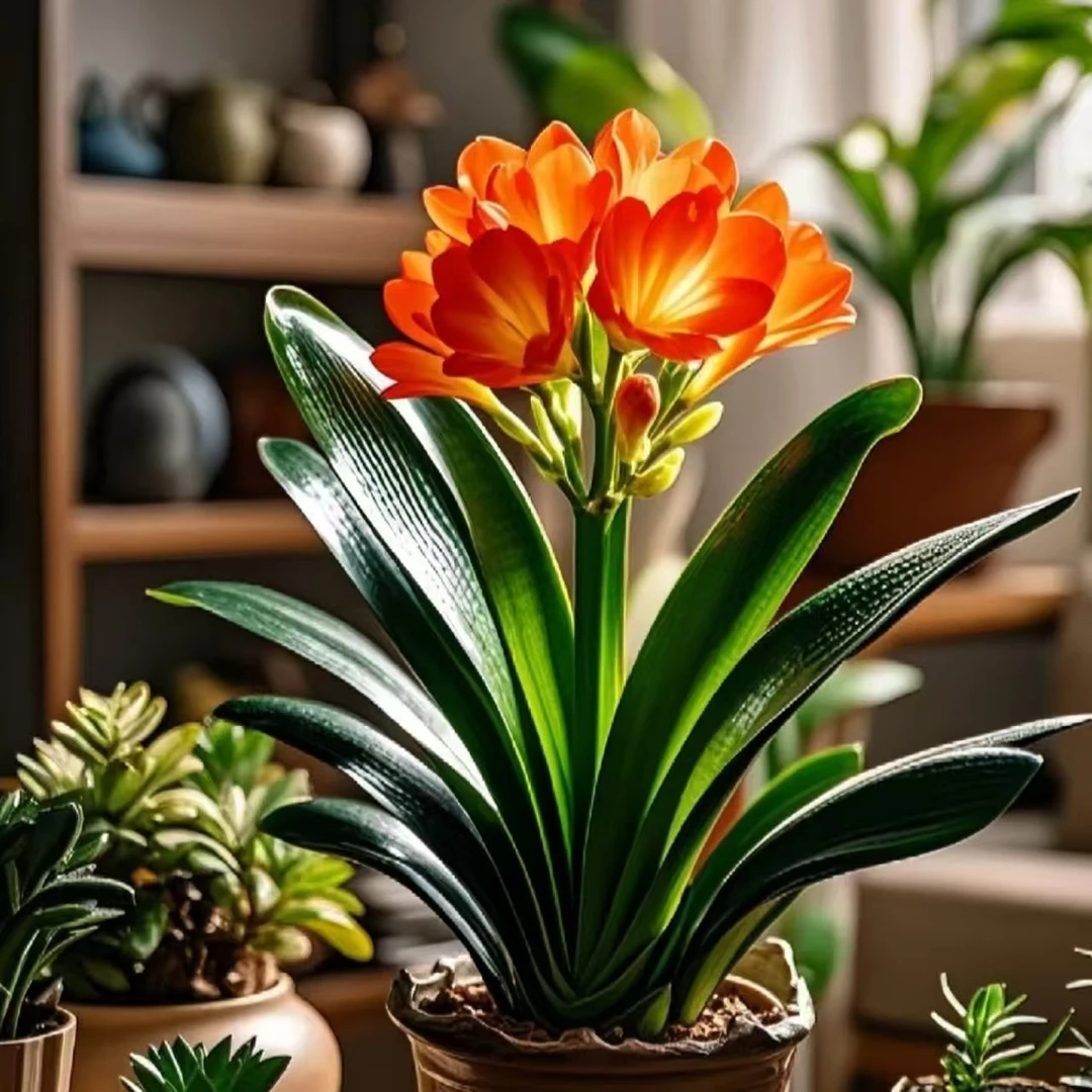 君子兰花君子兰盆栽君子兰苗四季常青植物