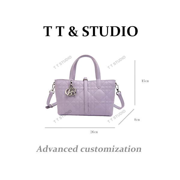 【TT Studio】SKL-5008-紫色RAIN.CUN水桶腋下斜跨轻奢女包