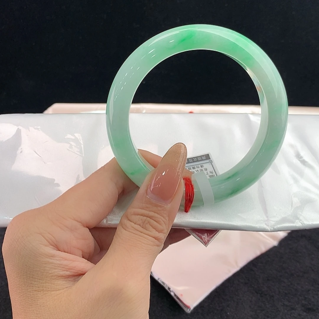 【闪购商品】未镶嵌手镯翡翠王*谱正59.3
