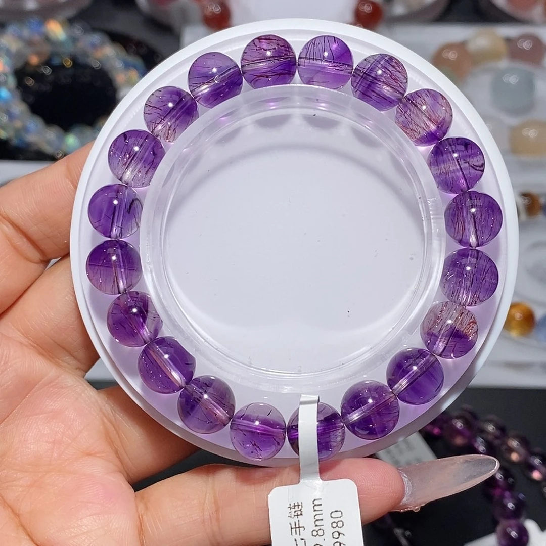 水晶手链未镶嵌紫超七