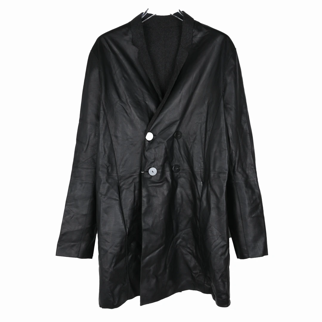 EMPORIO ARMANI/安普里奥·阿玛尼男士皮衣外套 S1602P S1P18 999