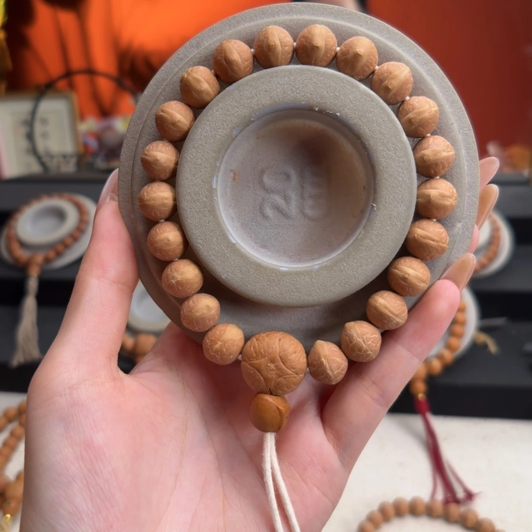 手串凤眼菩提全***铺11.5mm实心籽货头素串