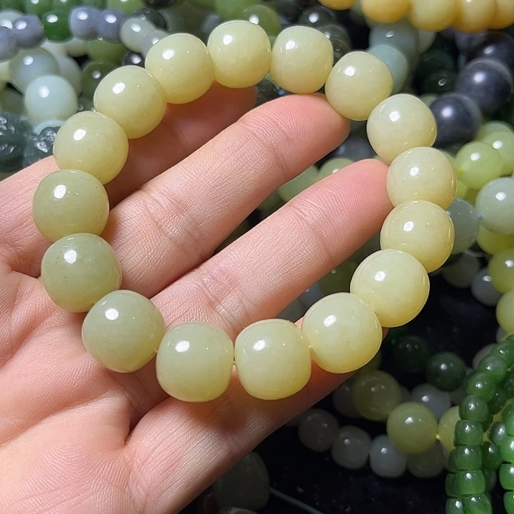 和田玉未镶嵌手串14