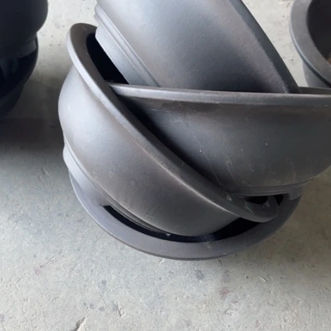 紫砂花盆100-4。34-12