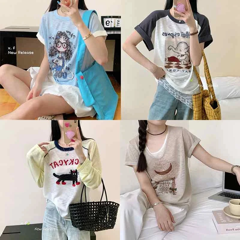 阿诺服饰新款醋酸麻上衣夏季百搭