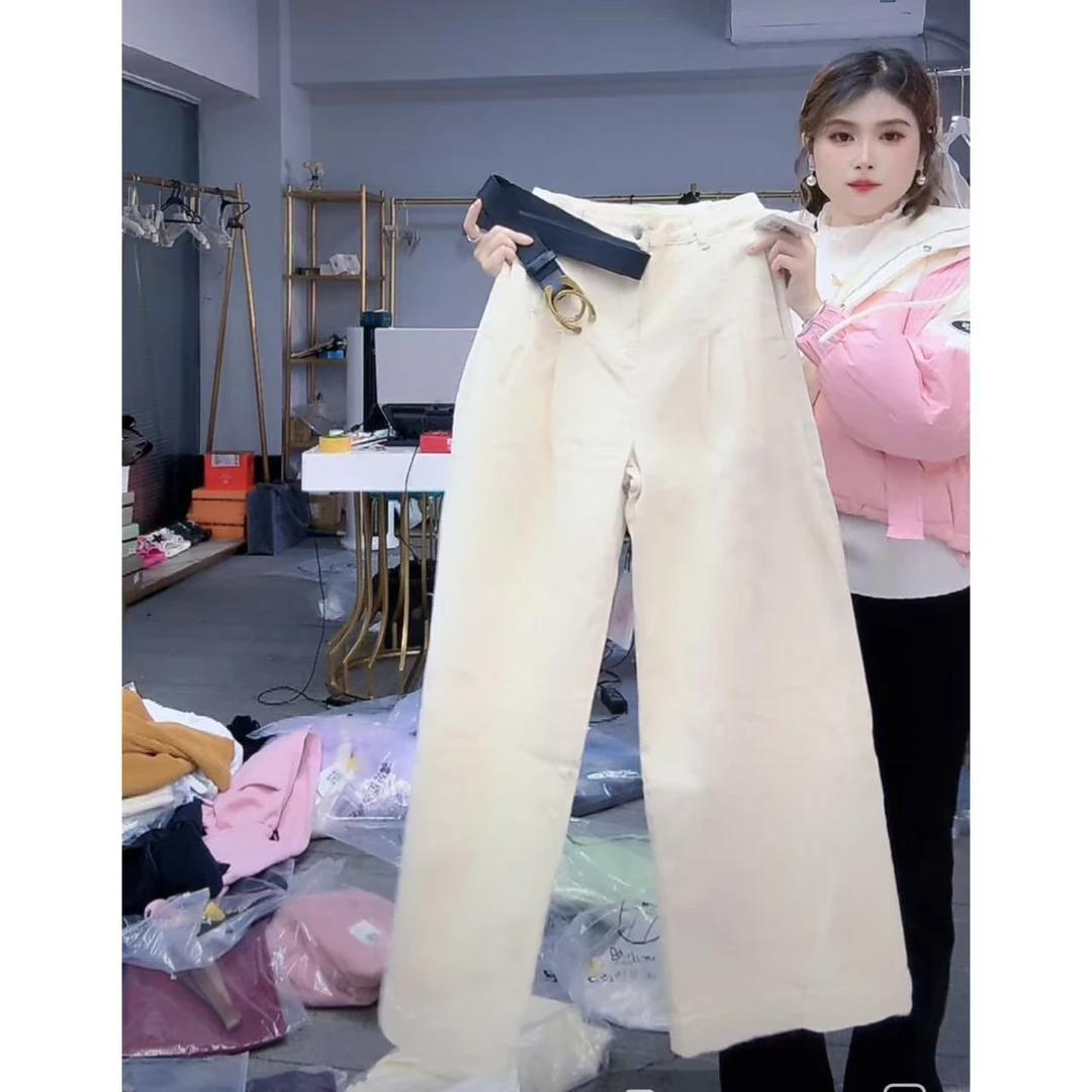 【月月专享】休闲感宽松穿搭  高腰显瘦休闲裤 XXJ-YG00334