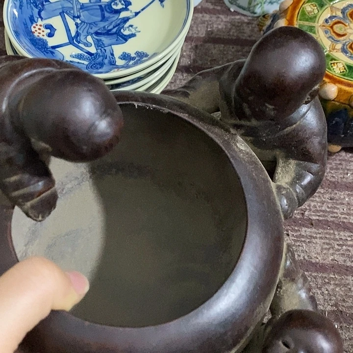 用***5紫砂茶壶陶瓷摆件工艺品摆件