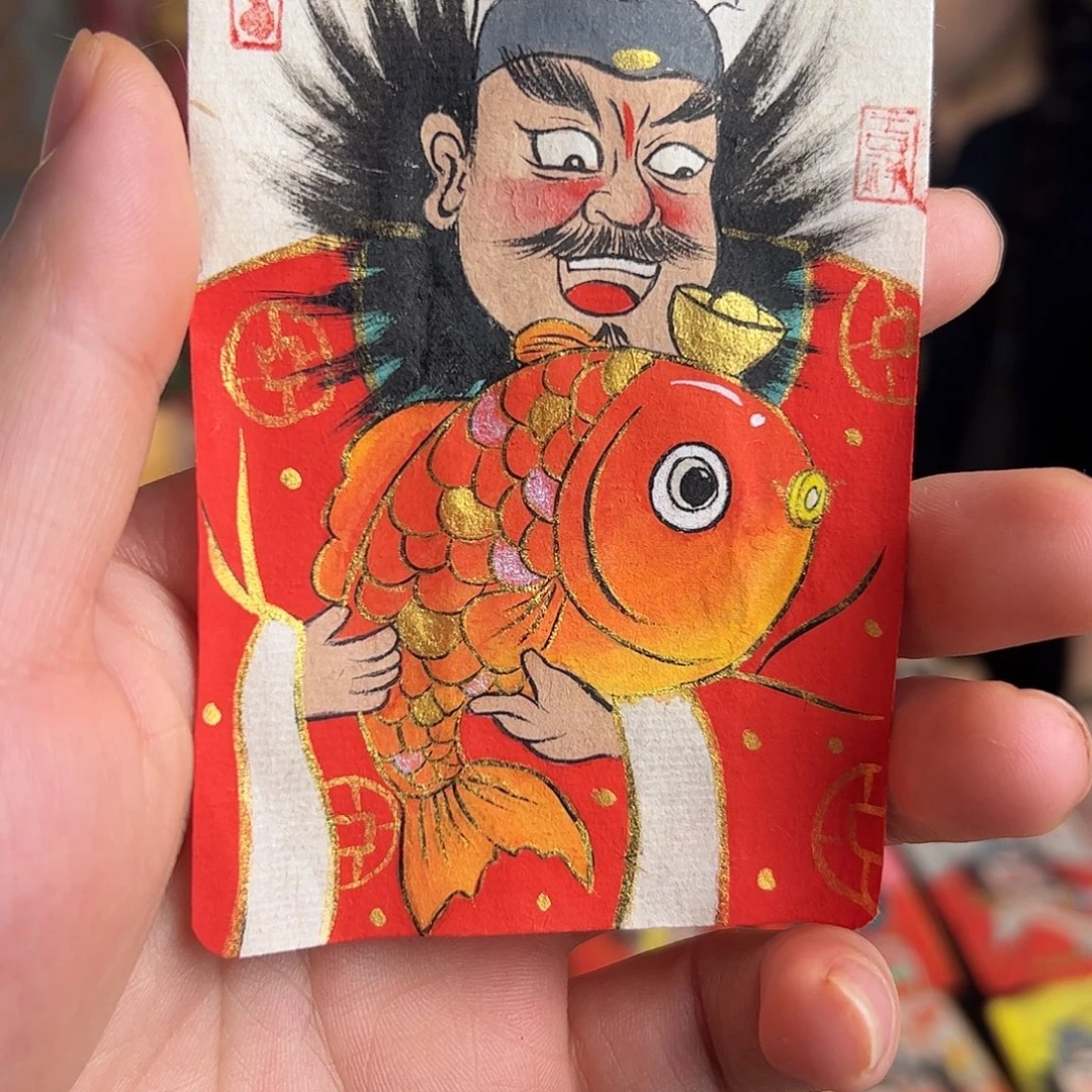 嗖***嗖纯手绘钟馗文创画