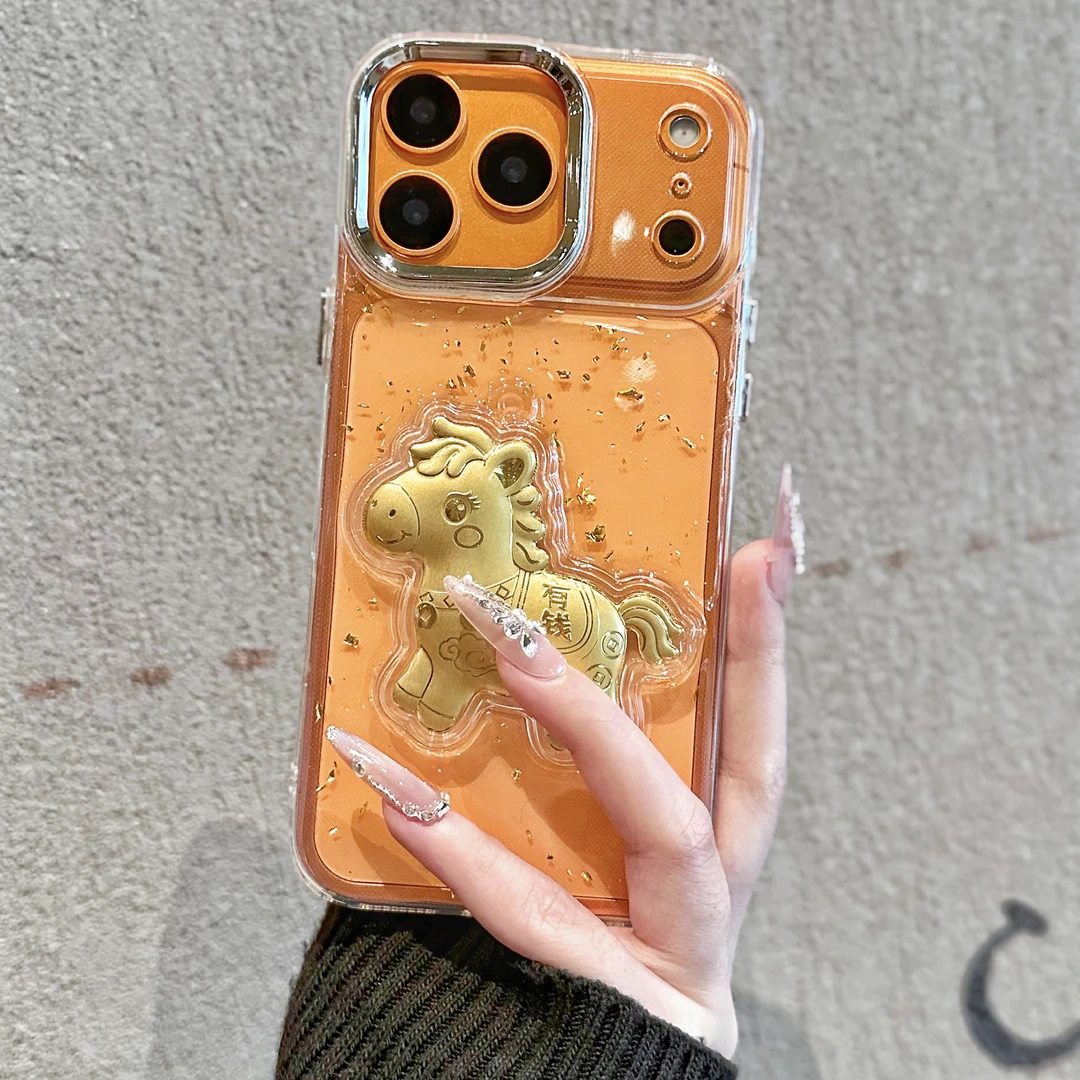 马上有钱透明适用苹果16/17手机壳iPhone小米vivoppo华为p70女款