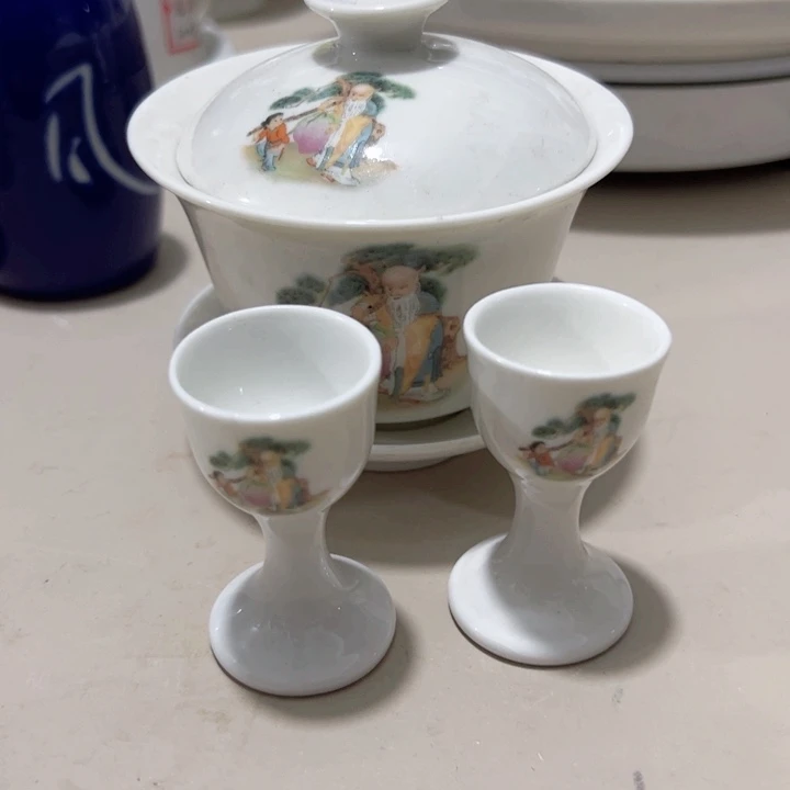 瓷片陶瓷制品寿星