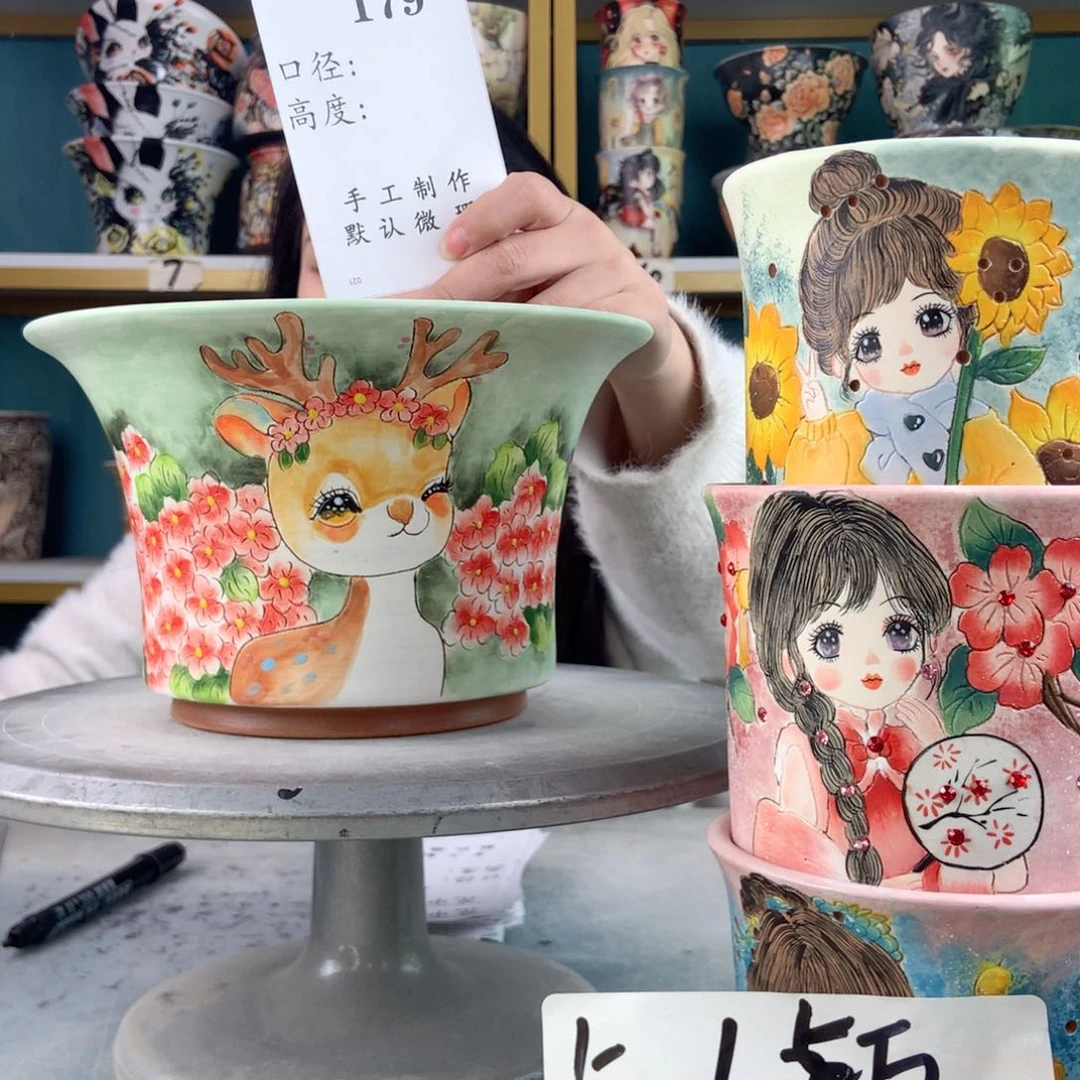 罐景德镇手工瑕疵179