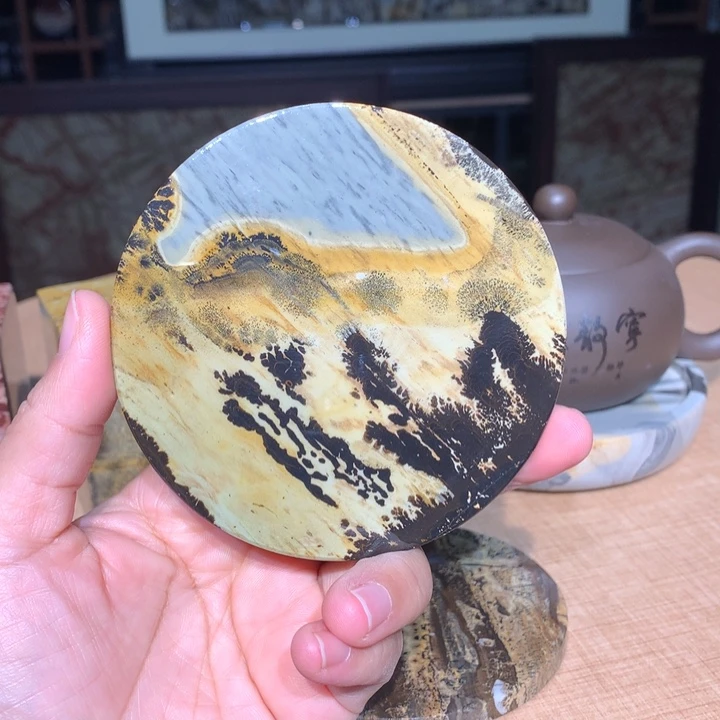 ，广西国画石摆件，收藏观赏