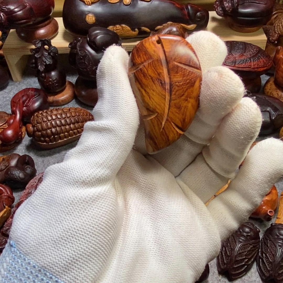 开***王手串/手链小叶紫檀黄花梨叶子