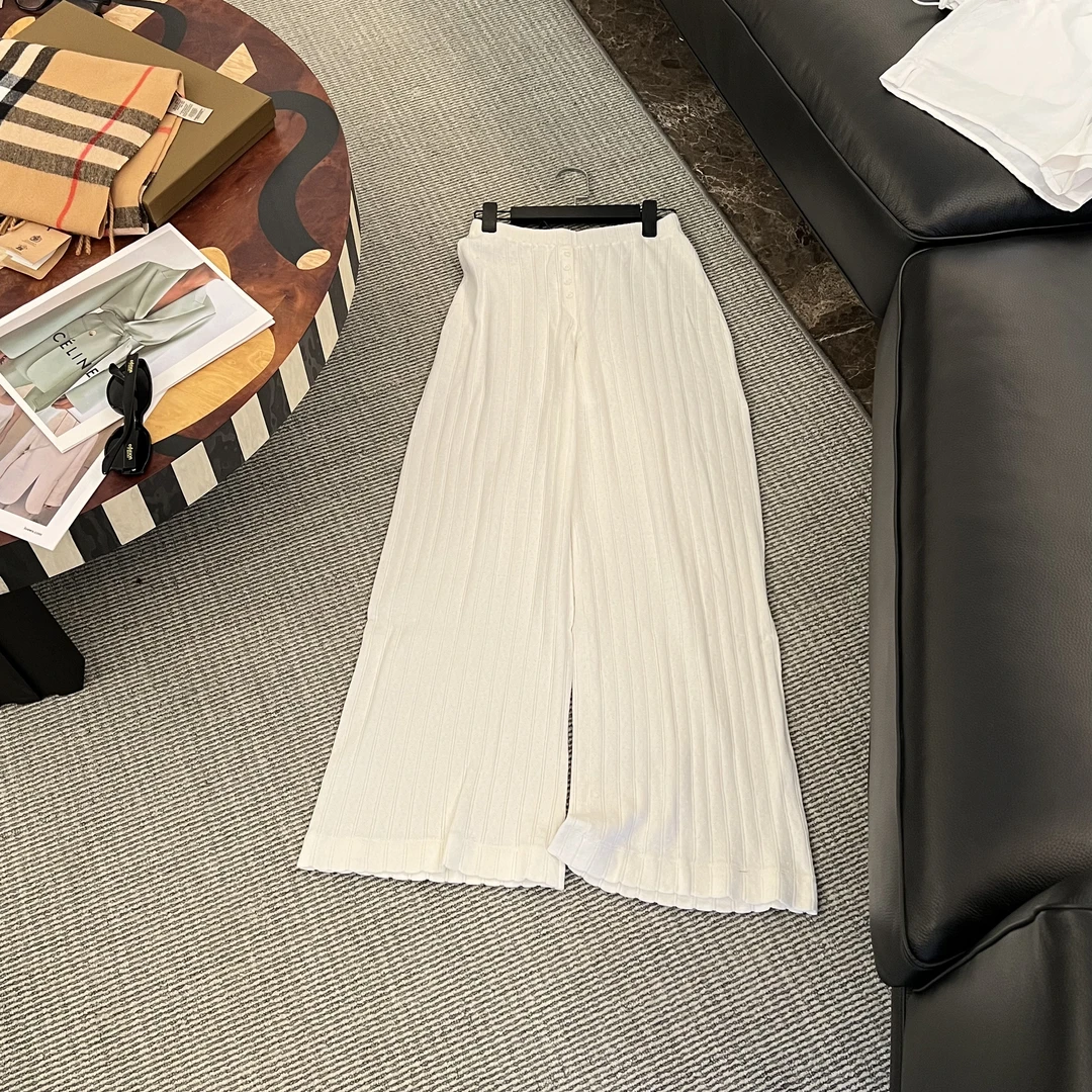 Hooomiee老钱风纯色垂感直筒女士休闲裤2025129