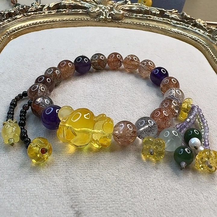 琥珀未镶嵌手链琥珀手串