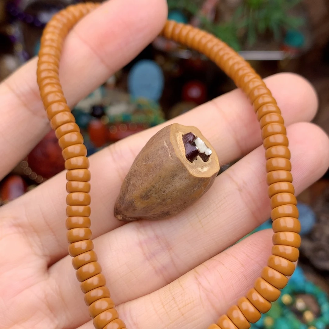 橄榄核手串原生态老挝核尖手持