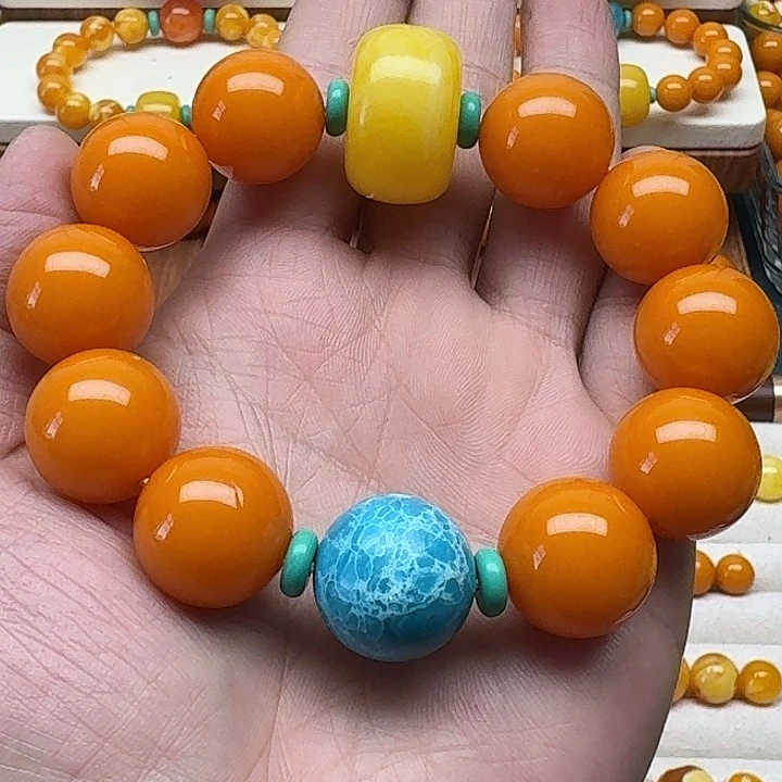 槑***º非金属老蜜色素串搭配一条