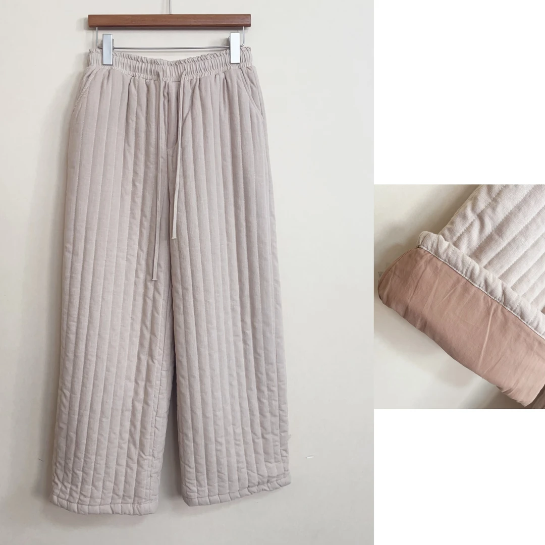【加厚汉麻棉裤】冬季宽松直筒裤复古保暖百搭