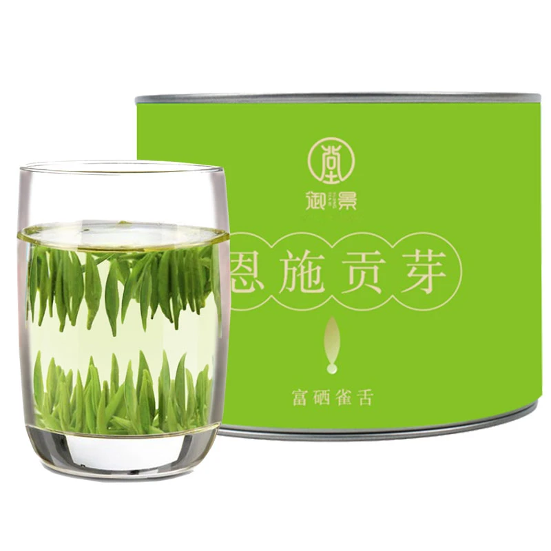 御景恩施贡芽2025雀舌湖北特产大罐恩施硒茶绿茶明前春茶茶叶50g