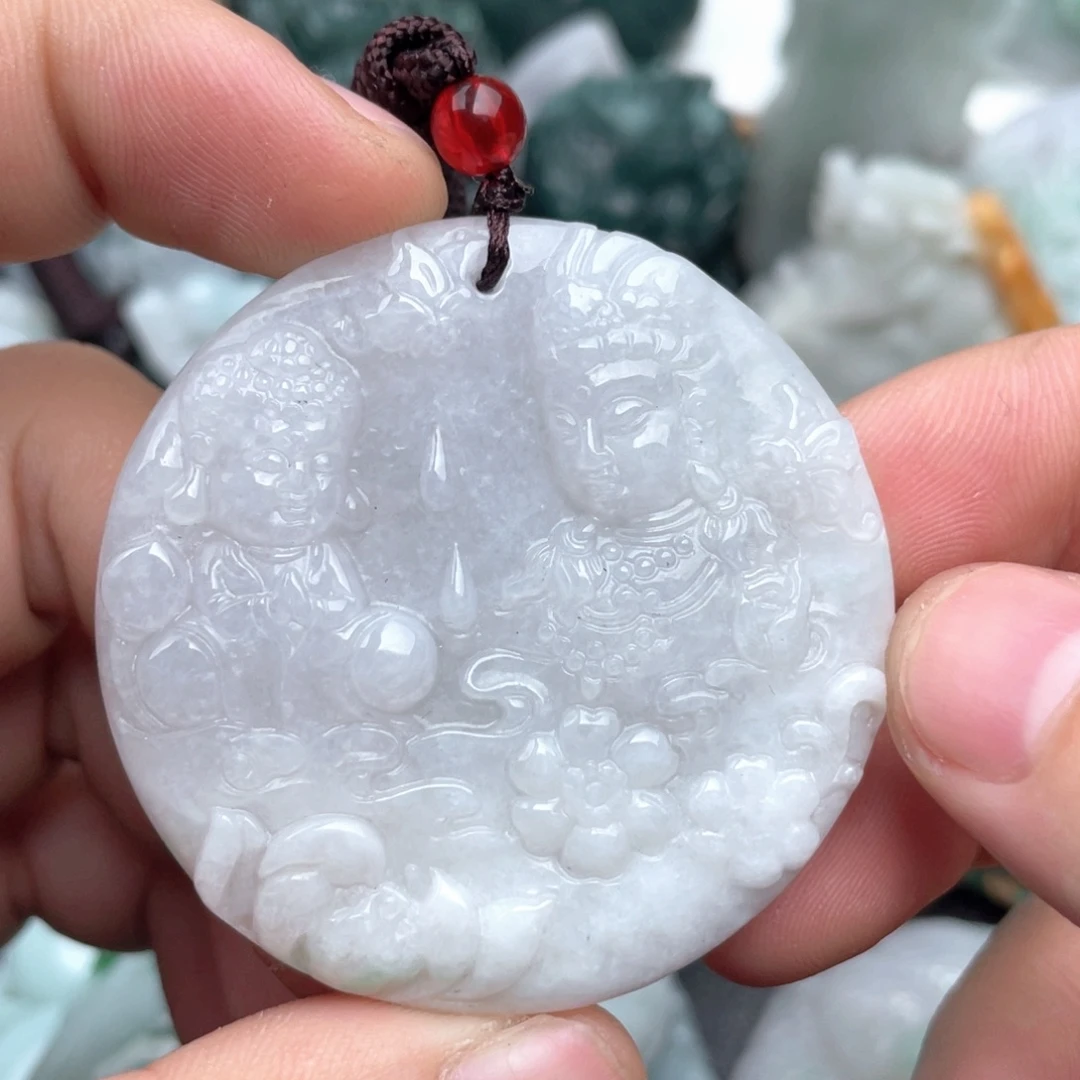 翡翠未镶嵌吊坠(不含链)