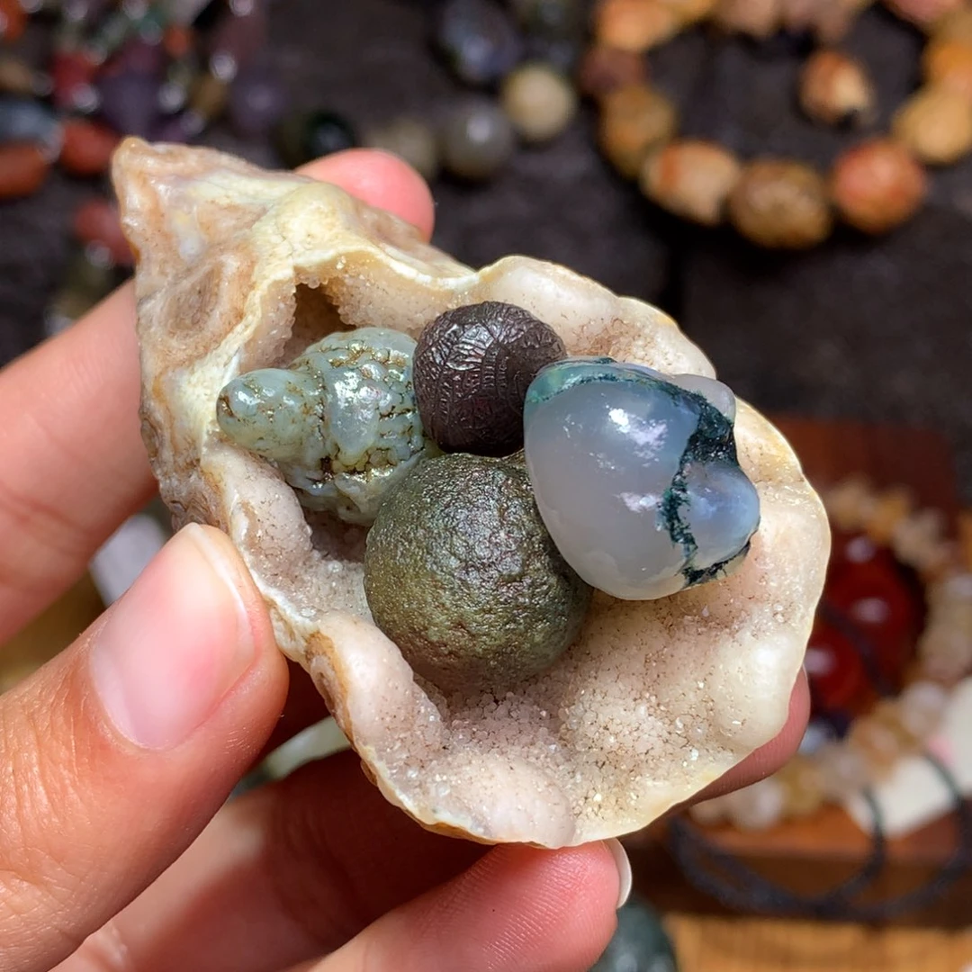 未镶嵌玛瑙/玉髓珠宝半成品