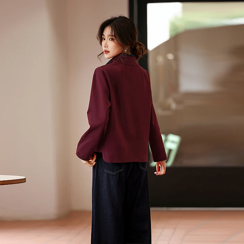半拉链立领套头卫衣女2025年春秋新款小个子妈妈时尚洋气长袖上衣