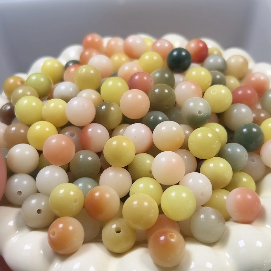 手串菩提根/象牙果卡12彩虹圆500颗