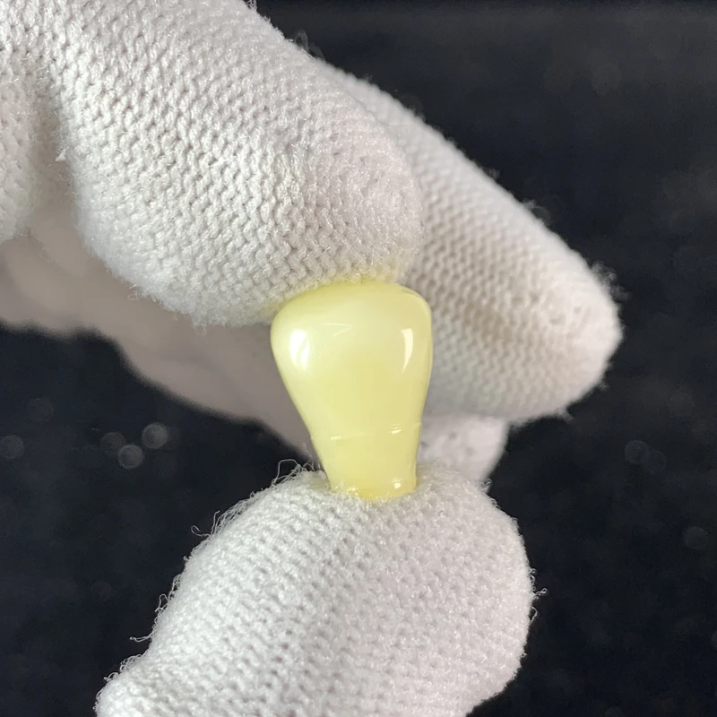 S1039原矿俄料尺寸10*13.4mm蜜蜡三通佛头单颗文玩配饰支持复检