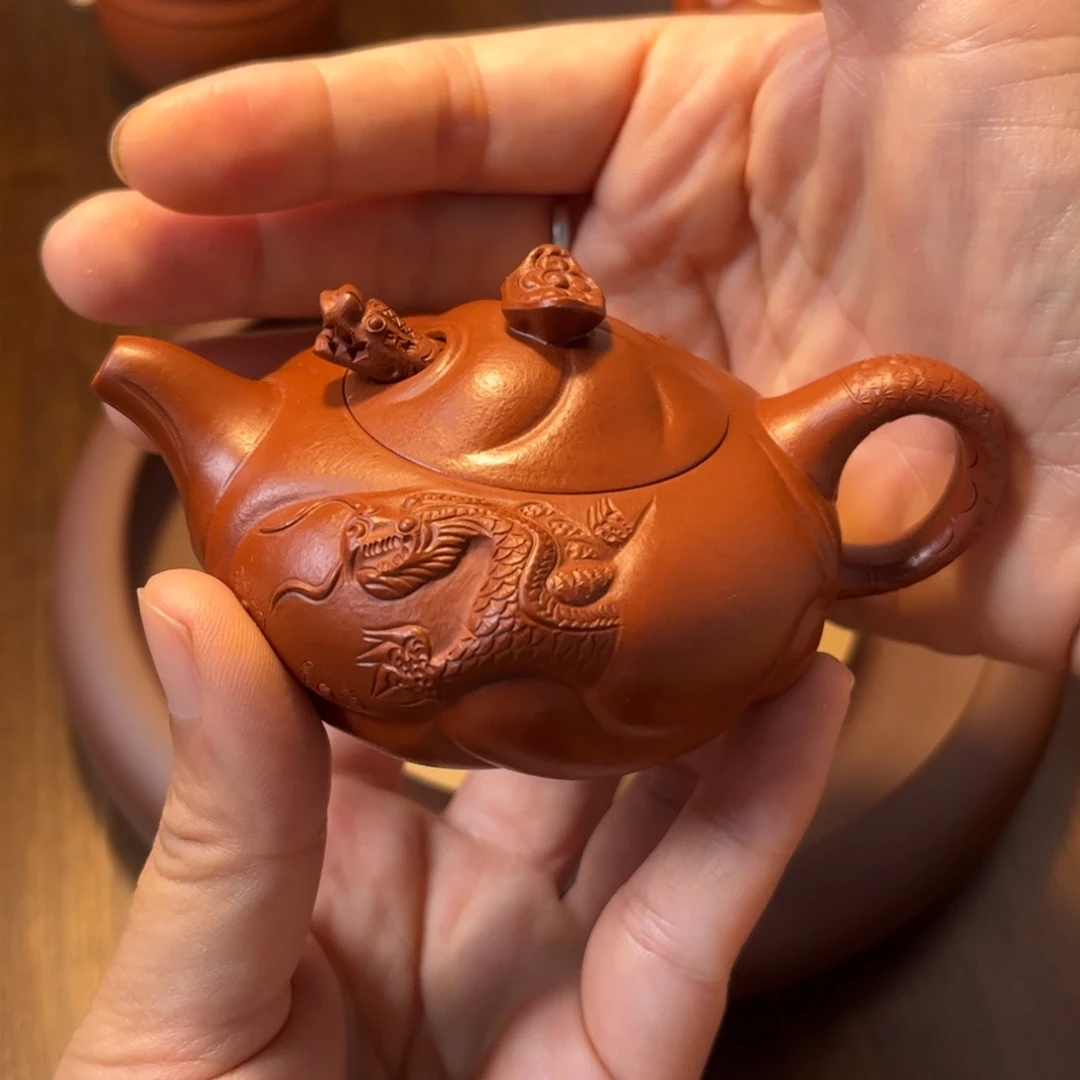 稀***涂茶壶紫砂宜兴紫砂壶半手工制作