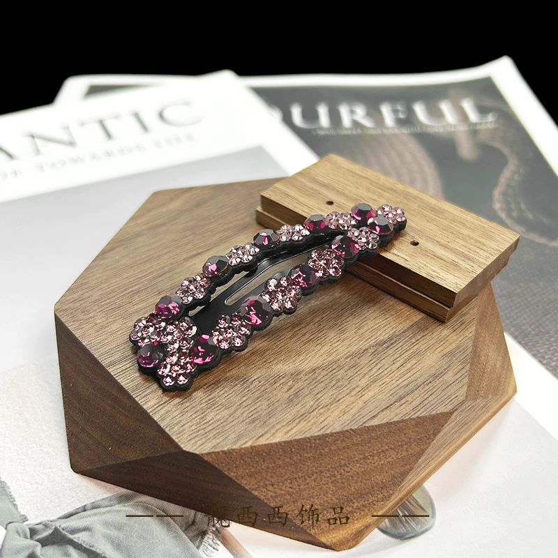 【LXX靓西西】157  BB夹7.3厘米紫色优雅气质碎发夹