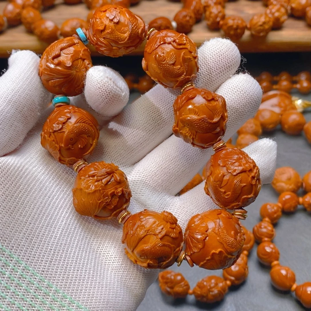 手串/手链橄榄核许忠英2.4荷塘月色