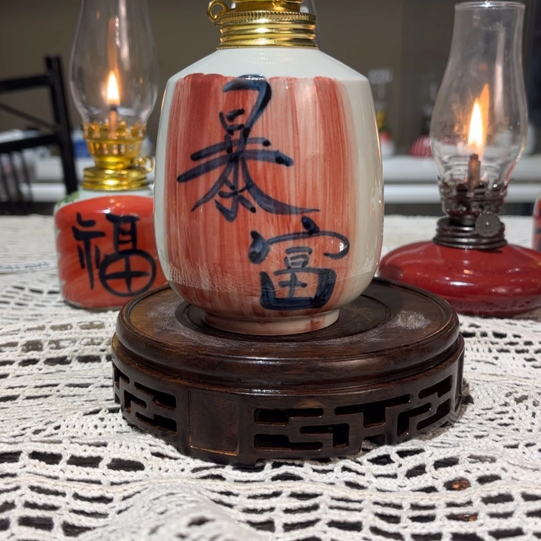 摆件景德镇陶瓷香薰灯