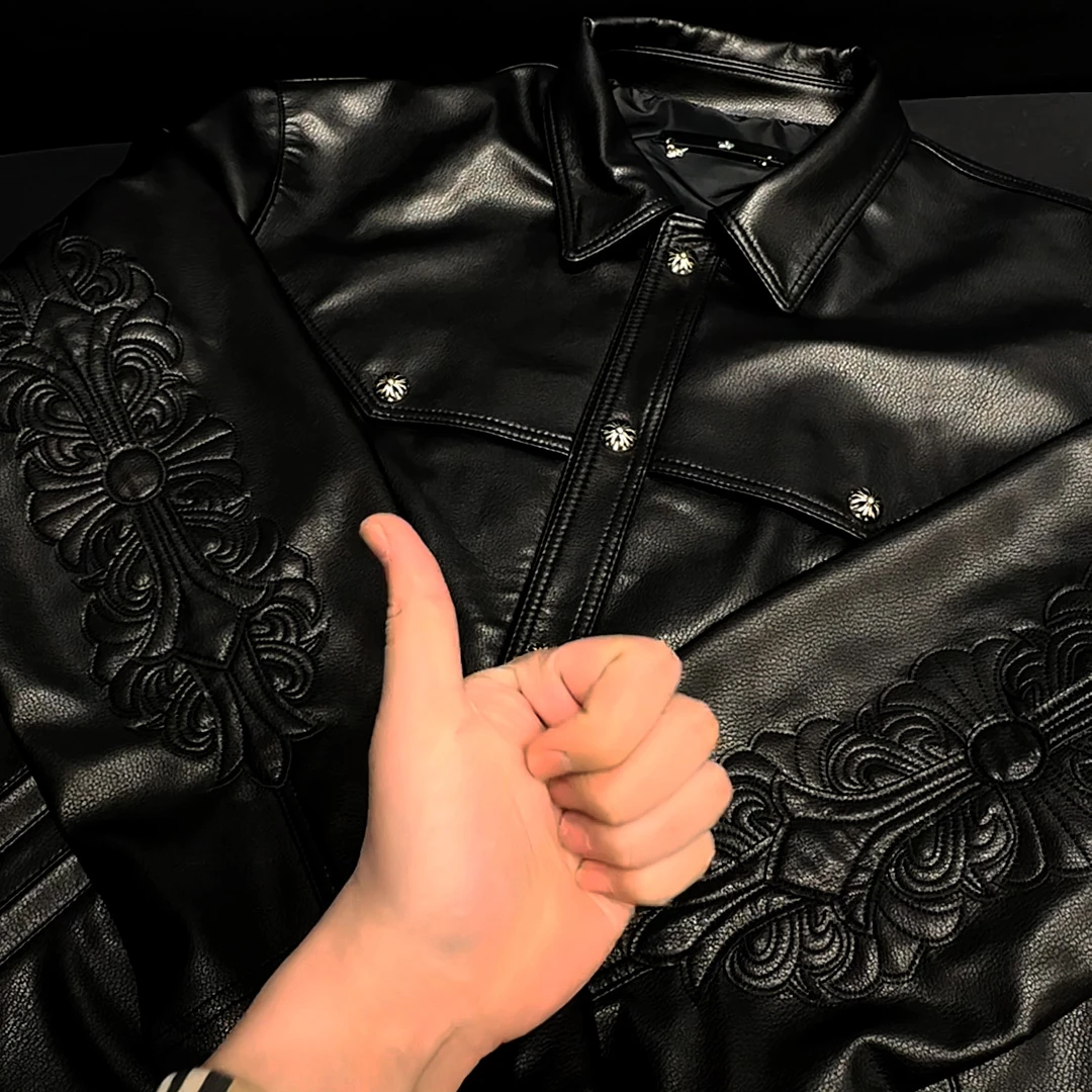 马丁叔叔 25春季新款轻奢高级感皮衣外套