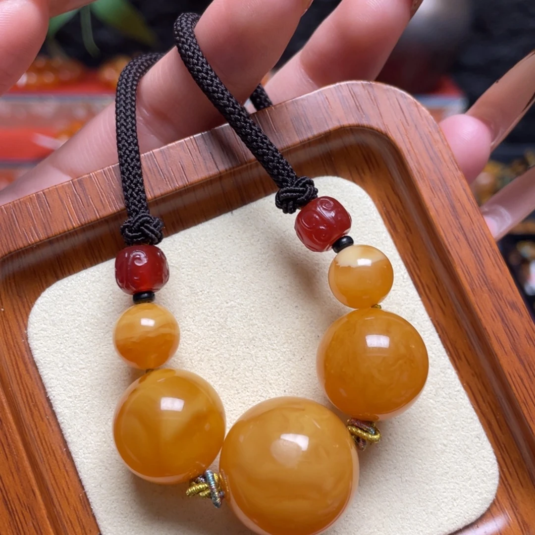 蜜蜡未镶嵌颈饰项链