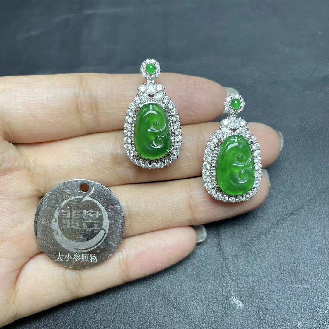 翡昱-N80-64171-天然A货翡翠吊坠-多样性发其一-D