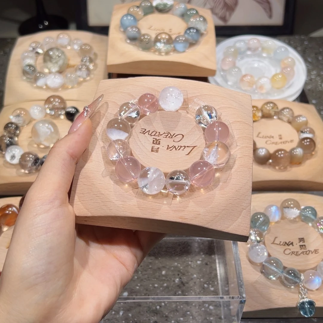 睡***药烟晶手链银S925镶嵌