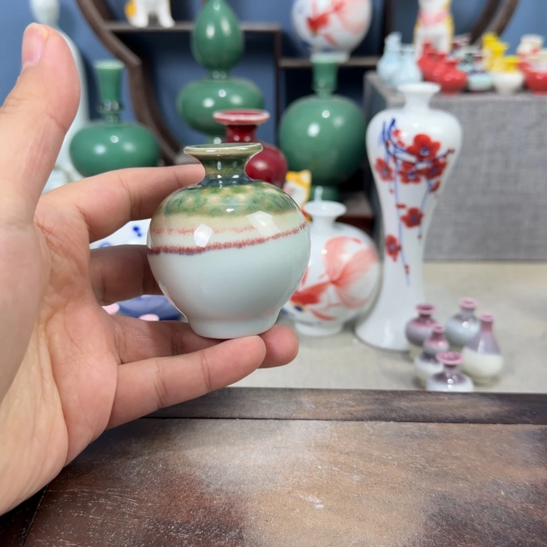 陶瓷手工小花器摆件