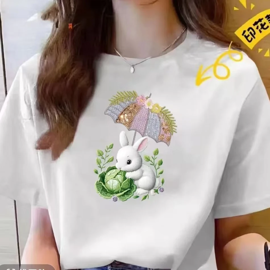 宠粉福利2025夏季新款3D印花时尚潮流休闲百搭气质情侣t恤