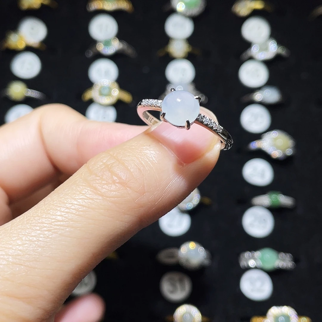 翡翠未镶嵌戒指戒指