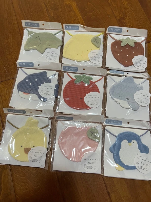 宝宝夏款卡通隔汗巾