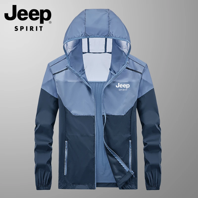 JEEP吉普防晒衣男士2025新款夏季超薄UPF50+防紫外线皮肤衣钓鱼服