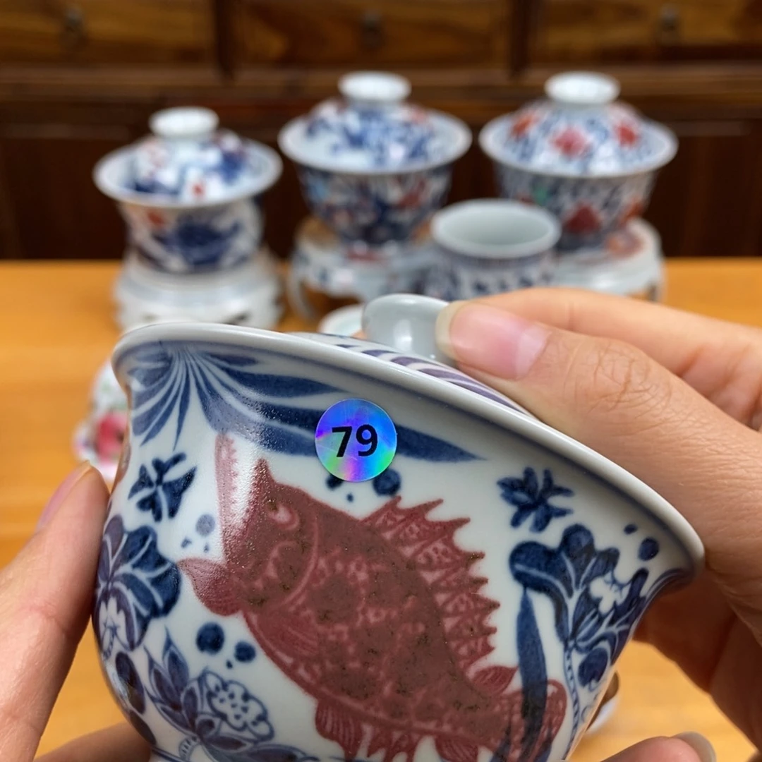 手绘现代茶具非古董