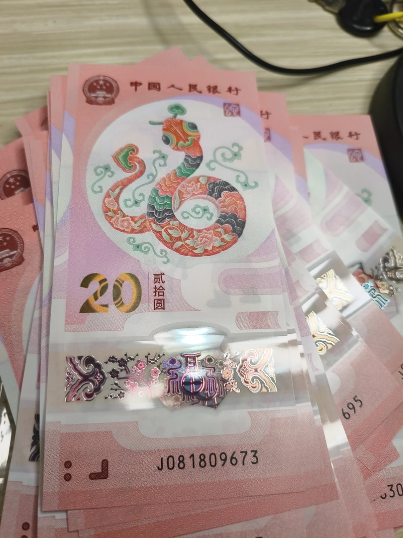 【25年蛇钞散张5张