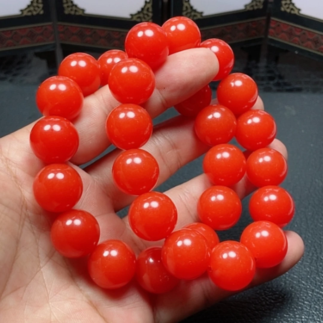 【闪购商品】玛瑙/玉髓颈饰未镶嵌中国红16