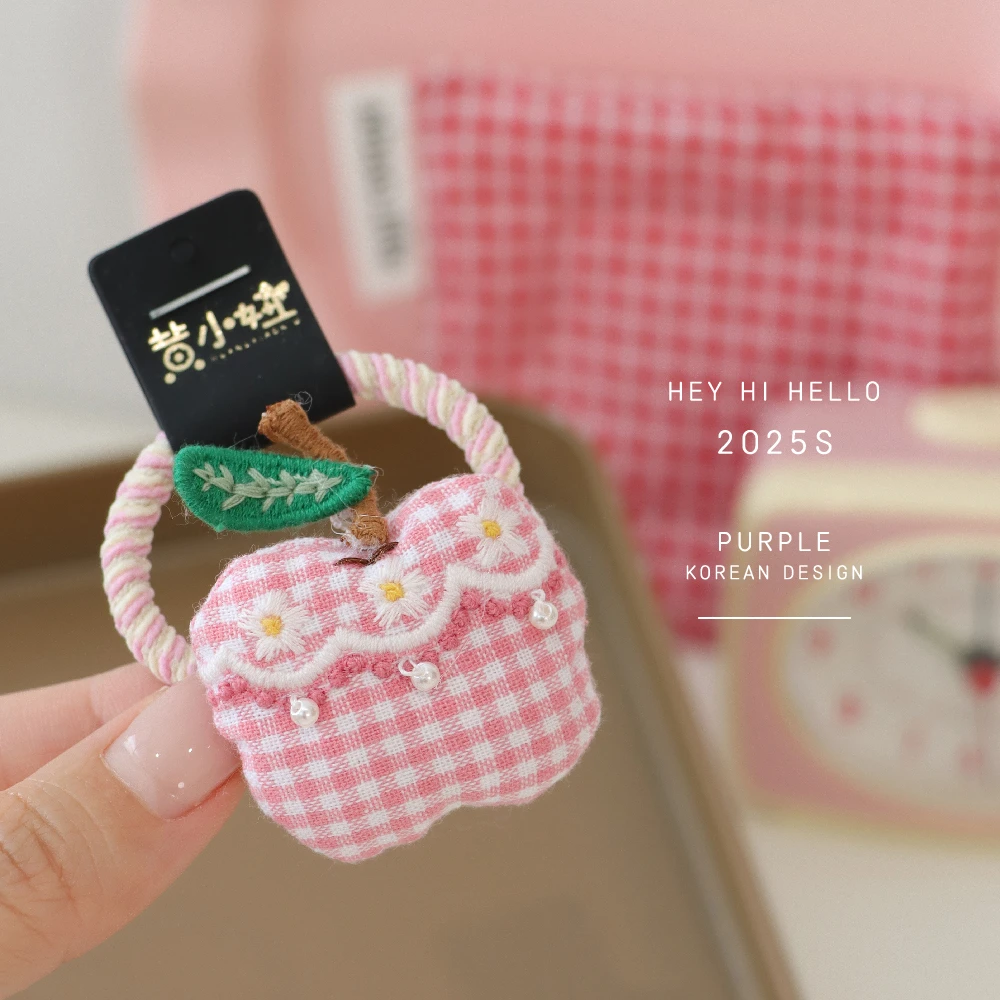 粉粉系列 黄小妞韩版儿童丸子头 头绳 皮筋女童不伤发弹力橡皮筋