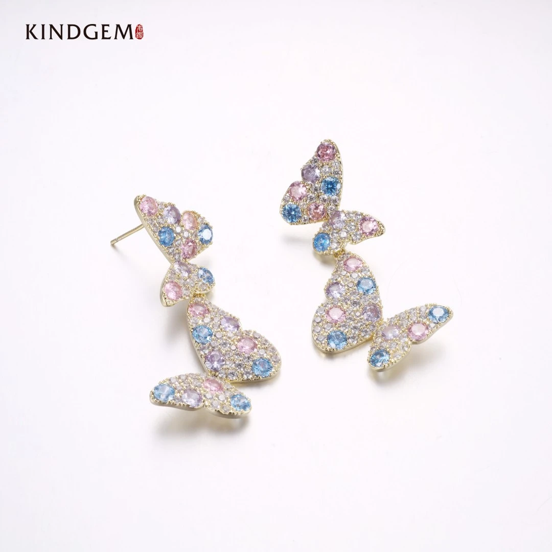 铜合金合成锆石耳饰 BW13XIPC-27200时尚百搭精致氛围感耳环