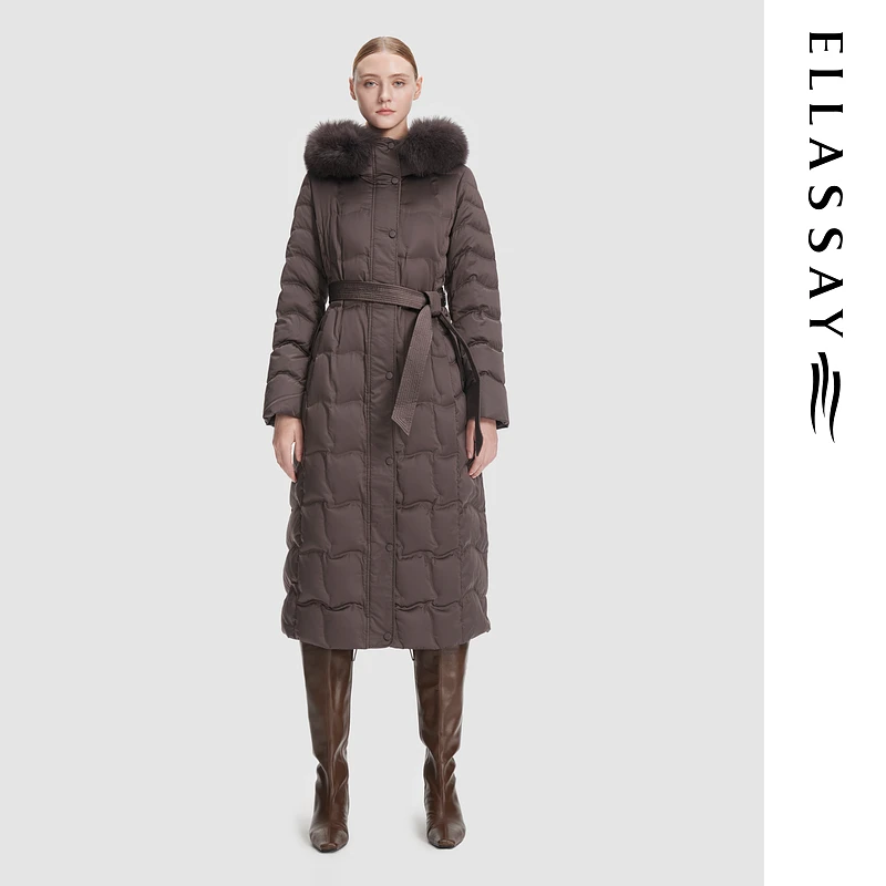ELLASSAY歌力思秋冬新款显瘦中长款女EWU354L00100