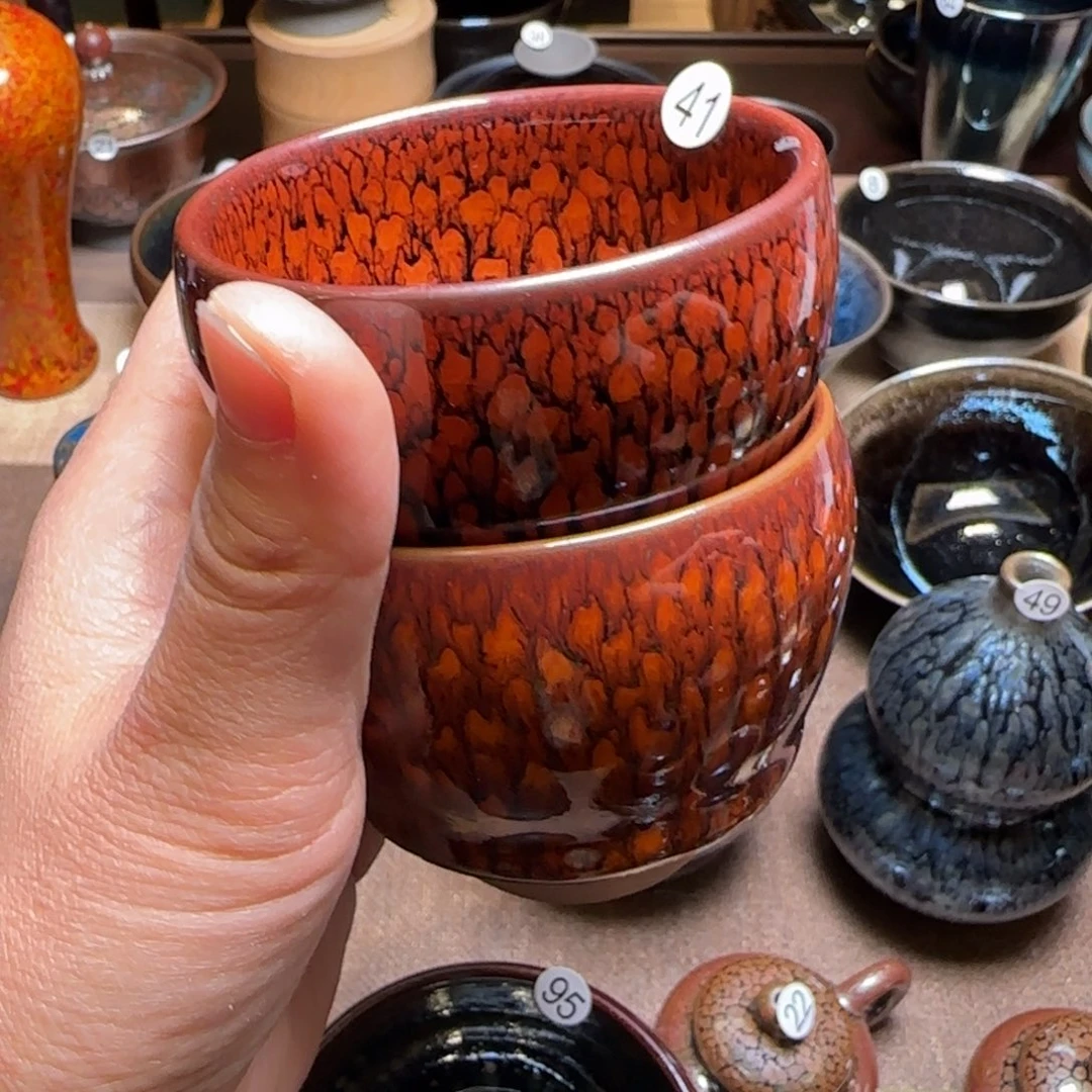 茶盏41.42徐鹧鸪闻香杯两只