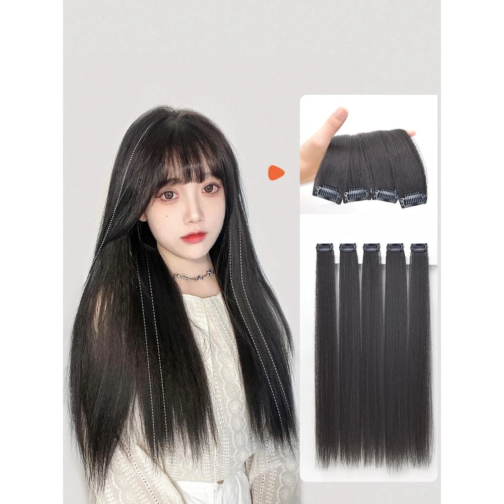 单卡假发片女长直发小片式无痕接发片增发量蓬松轻薄补发片